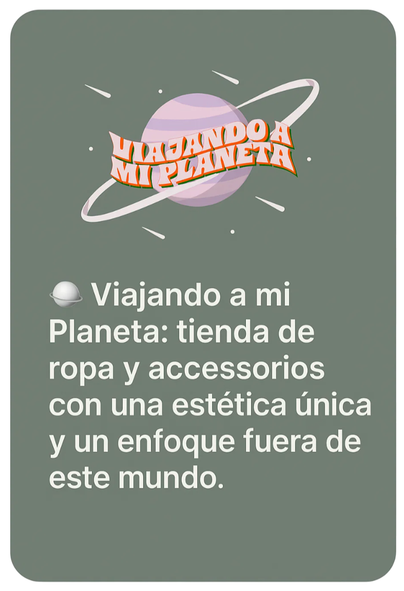 Viajando a mi planeta es una de las marcas con las que trabajamos
